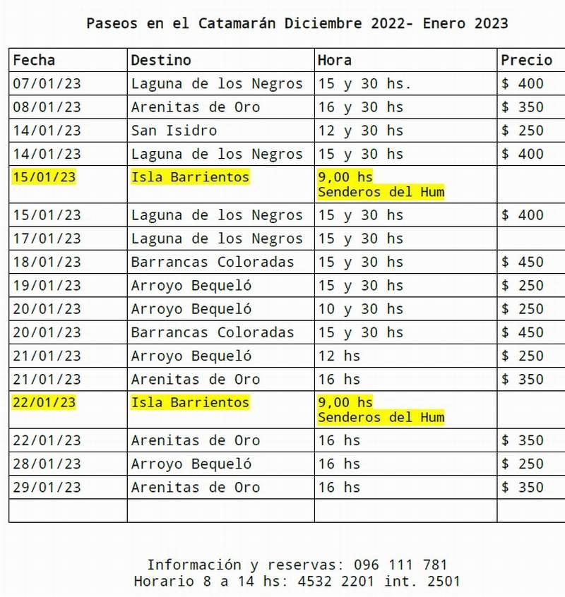 soriano horarios